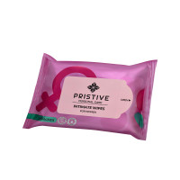 PRISTIVE Intimate Wipes for Women, Sensitive Skin, 20 Wipes